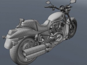 harley black knight 3D Model
