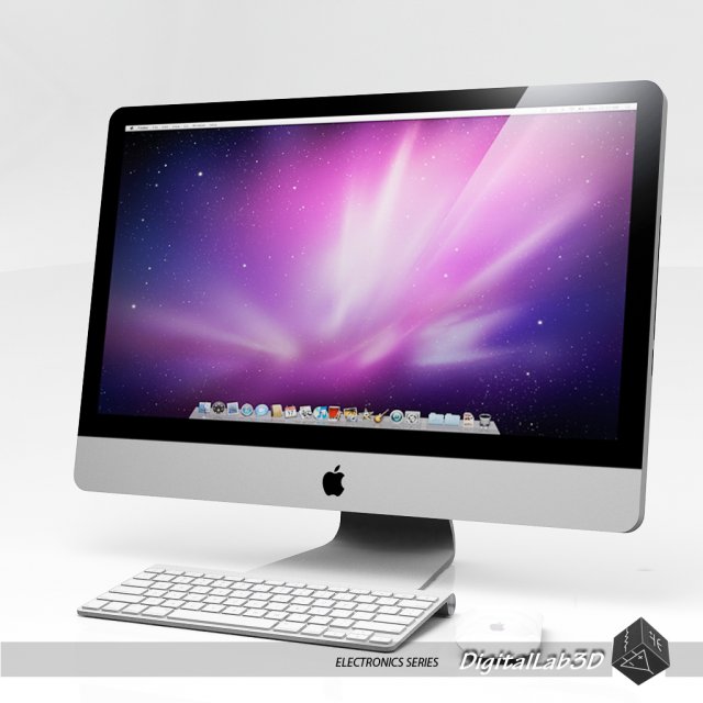 computer set 3D Model .c4d .max .obj .3ds .fbx .stl .blend 