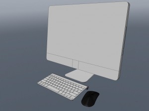 computer set 3D Model