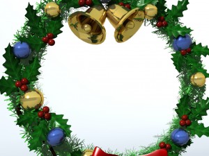 christmas wreath 1 3D Модель