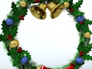christmas wreath 1 3D Model