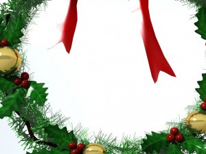 christmas wreath 1 3D Модель