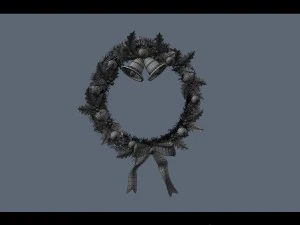christmas wreath 1 3D Model