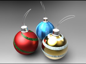 christmas ball 3D 모델