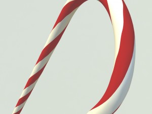 christmas cane 3D Модель