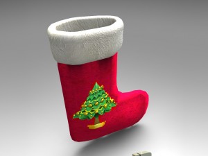 christmas sock-stocking Modelo 3D