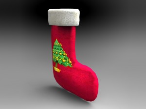 christmas sock-stocking Modelo 3D