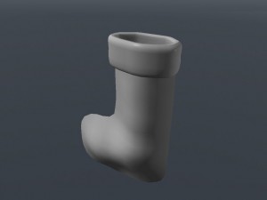 christmas sock-stocking Modelo 3D