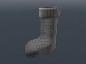 christmas sock-stocking 3D Model