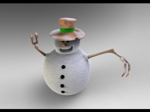 snowman 2 Model 3D