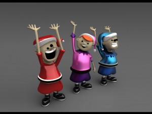 christmas elves 3D Модель