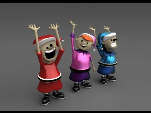 christmas elves 3D Model