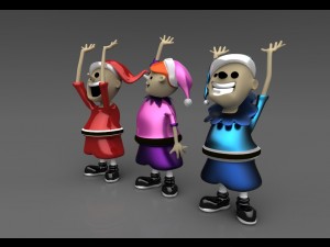 christmas elves 3D Модель