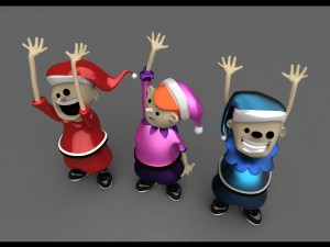 christmas elves 3D Модель