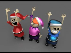 christmas elves 3D Model