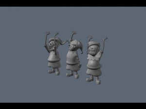 christmas elves 3D Модель