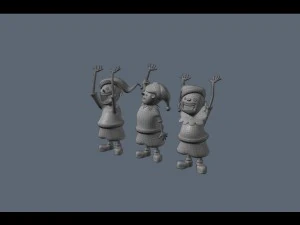 christmas elves 3D Model