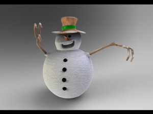 snowman 2 3D Model