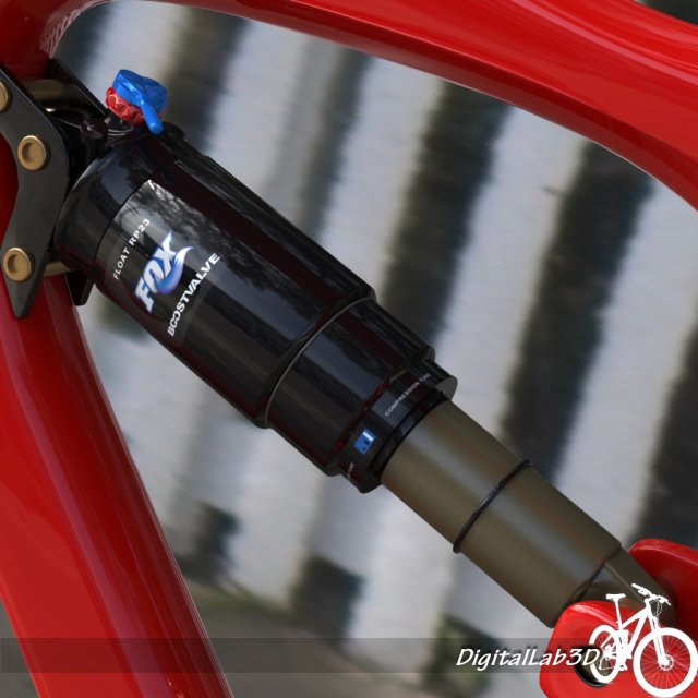bicycle shocks 1 3D Model .c4d .max .obj .3ds .fbx .stl .blend 