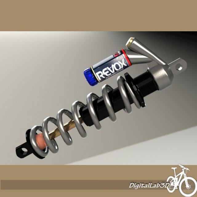 bicycle shocks 2 3D 模型 .c4d .max .obj .3ds .fbx .stl .blend 