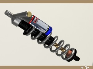 bicycle shocks 2 3D 模型