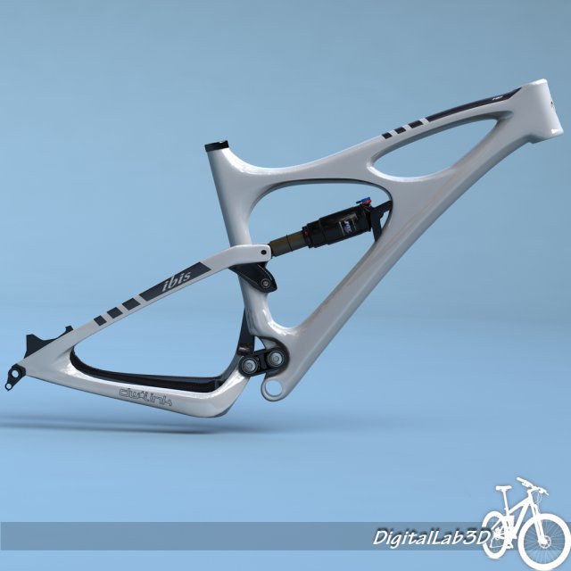 bike frame mojo hd white Modello 3D .c4d .max .obj .3ds .fbx .stl .blend 