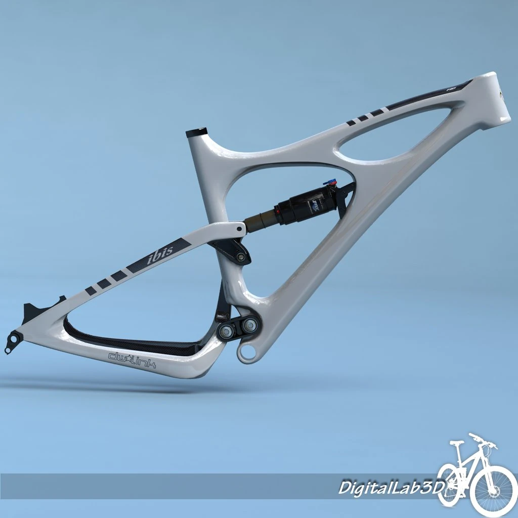 telaio bici mojo hd bianco Modello 3D .c4d .max .obj .3ds .fbx .stl .blend
