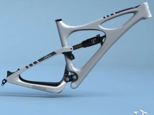 telaio bici mojo hd bianco Modello 3D
