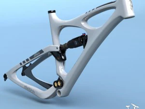 telaio bici mojo hd bianco Modello 3D