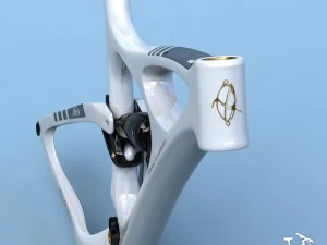 telaio bici mojo hd bianco Modello 3D