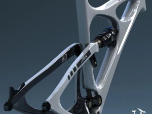 telaio bici mojo hd bianco Modello 3D