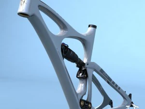 telaio bici mojo hd bianco Modello 3D