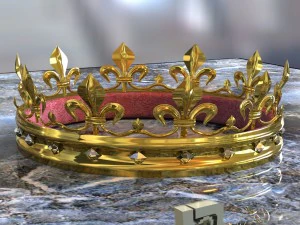 coroa de ouro Modelo 3D