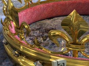 gold crown 3D-Modell