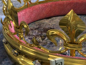 coroa de ouro Modelo 3D