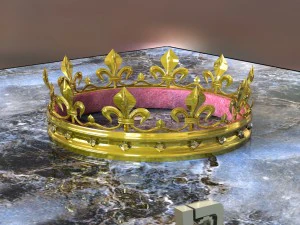 coroa de ouro Modelo 3D