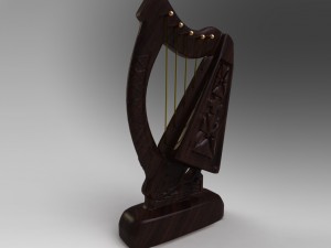 harp 3D-Modell