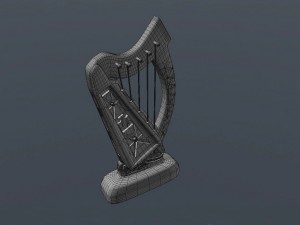 harp Modèle 3D