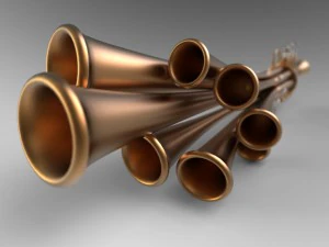 ch&acirc;le schalmei Modèle 3D