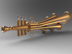 shawm schalmei Modello 3D