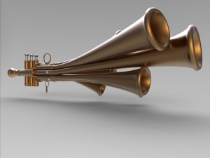 shawm schalmei Modello 3D