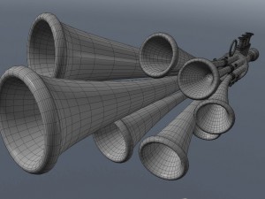 shawm schalmei Modello 3D