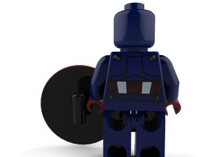 captain america 3D Model