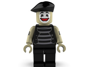 happy mime Modèle 3D