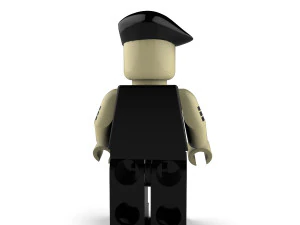 fr&ouml;hlicher Pantomime 3D Modell