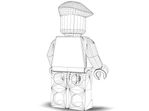 fr&ouml;hlicher Pantomime 3D Modell