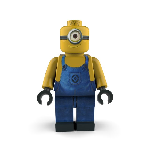 minion smarteye Model 3D .c4d .max .obj .3ds .fbx .stl .blend 