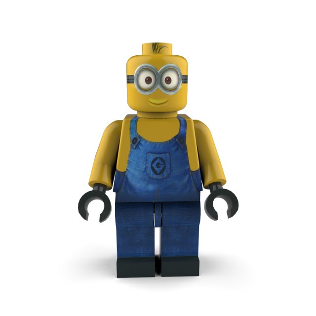 minion surprised Modelo 3D .c4d .max .obj .3ds .fbx .stl .blend 
