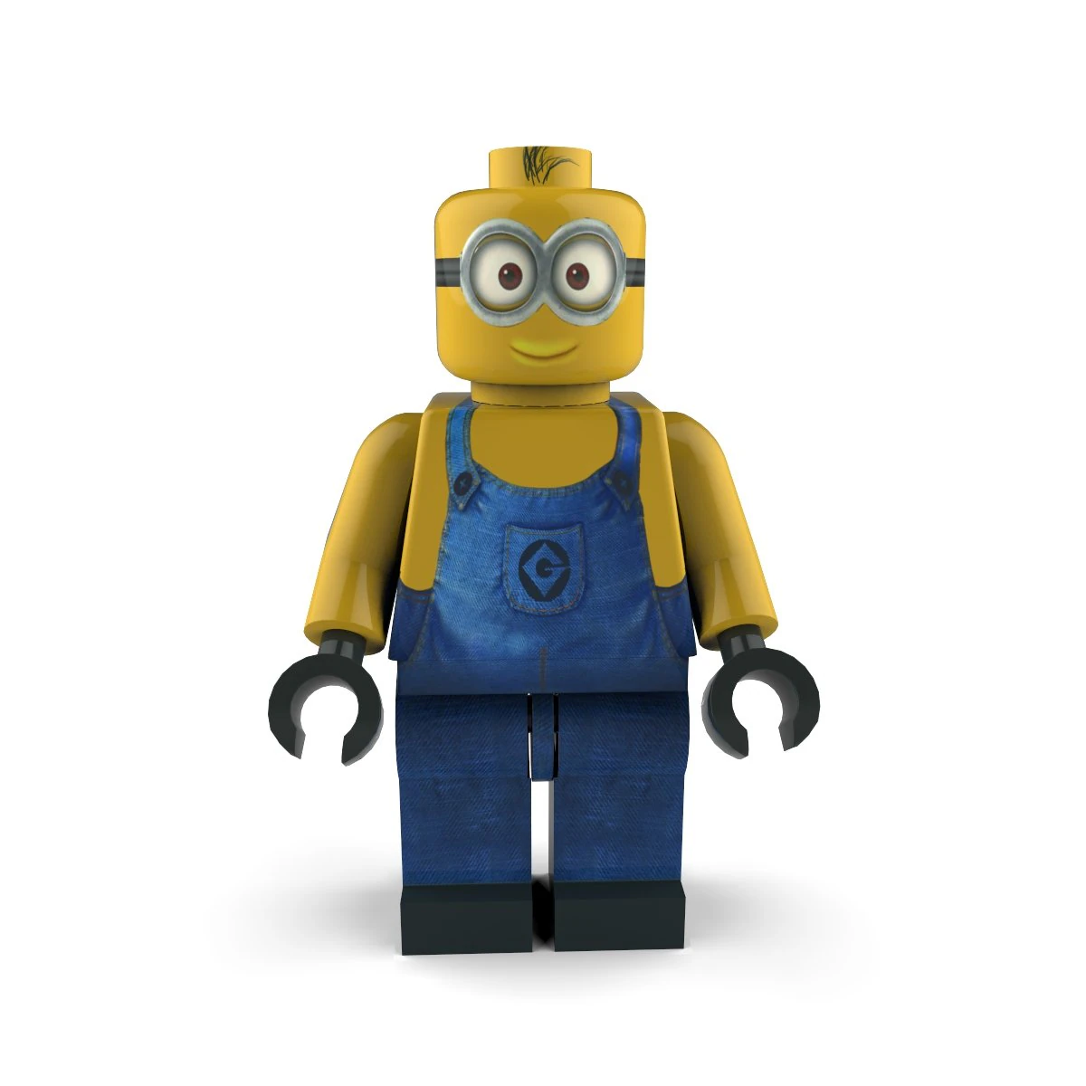 minion surprised 3D Model .c4d .max .obj .3ds .fbx .stl .blend 