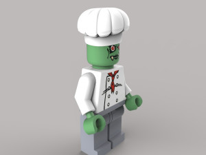 zombie chef 3D Model